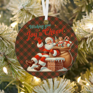 Livingston Ancient Scottish Tartan Christmas Metal Tree Decoration