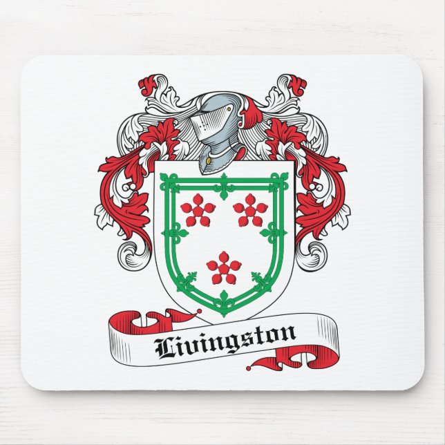 Livingston Family Crest Mouse Pad (Front)