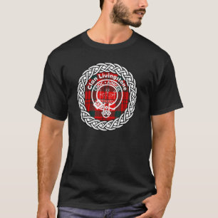 Livingstone surname Scottish clan tartan crest bad T-Shirt