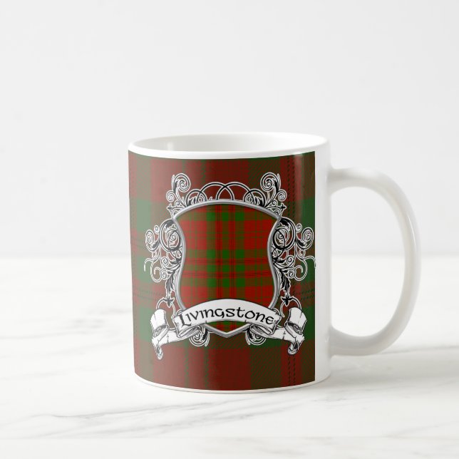 Livingstone Tartan Shield Coffee Mug (Right)