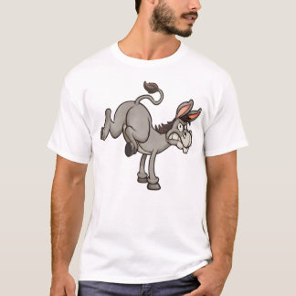 LIVIYA- Cute cartoon kicking donkey T-Shirt