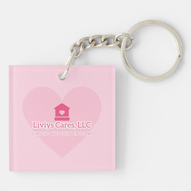 Liviys Cares Logo Key Ring (Back)