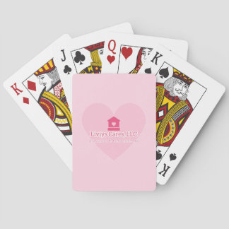Liviys Cares Logo Playing Cards