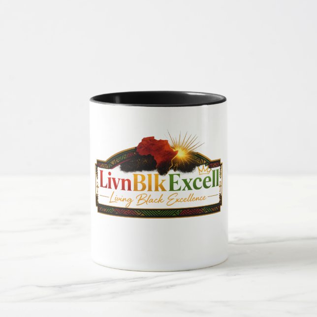 LivnBlkExcell Themed Mug (Center)