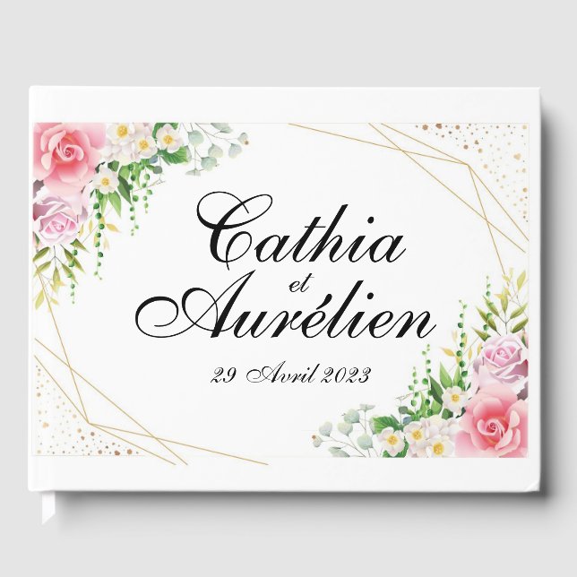 livre d'or Collection chic et champêtre Guest Book (Front)