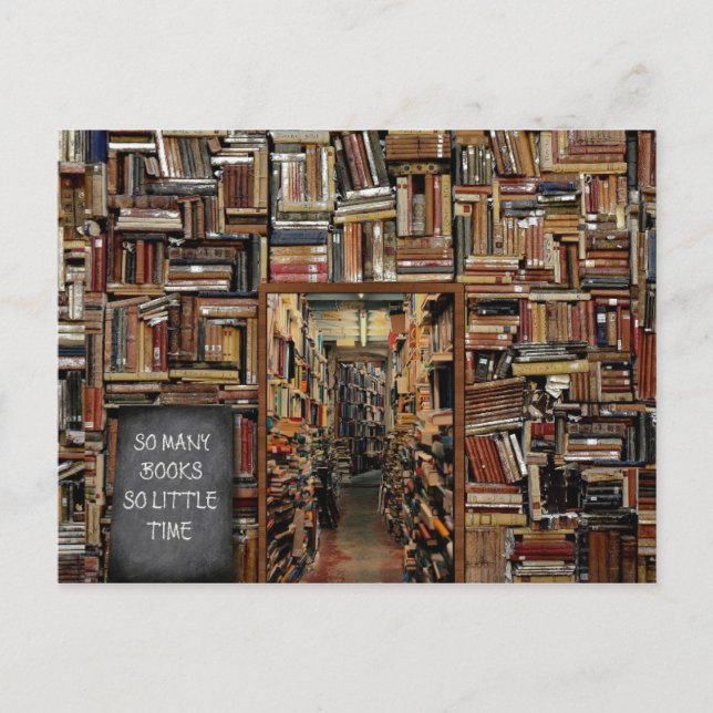 Livres porte bibliothèque postcard (Front)