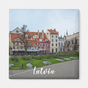 Livu square in Riga, Latvia Magnet