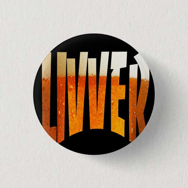 livverbutton 3 cm round badge (Front)