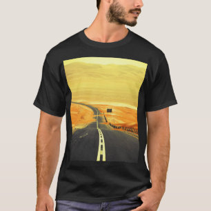 Liwa Oasis Asphalt Road, Dunes. T-Shirt