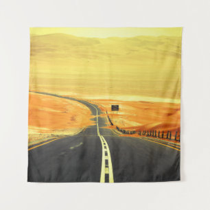 Liwa Oasis Asphalt Road, Dunes. Tapestry