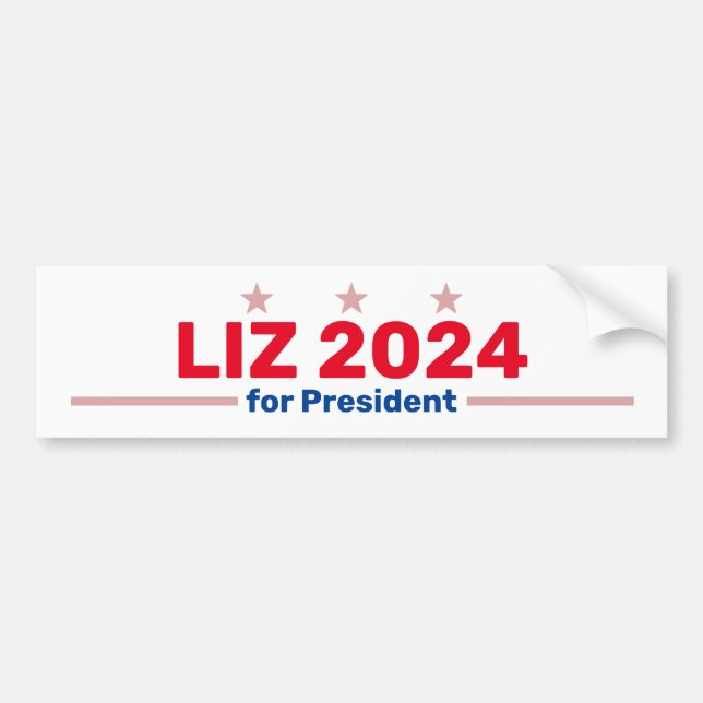 Liz 2024 bumper sticker (Front)