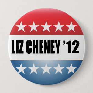 LIZ CHENEY 10 CM ROUND BADGE