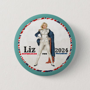 Liz Cheney 2024 6 Cm Round Badge