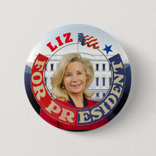 Liz Cheney for President 6 Cm Round Badge