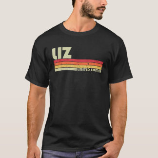 LIZ Gift Name Personalised Retro Vintage 80s 90s B T-Shirt
