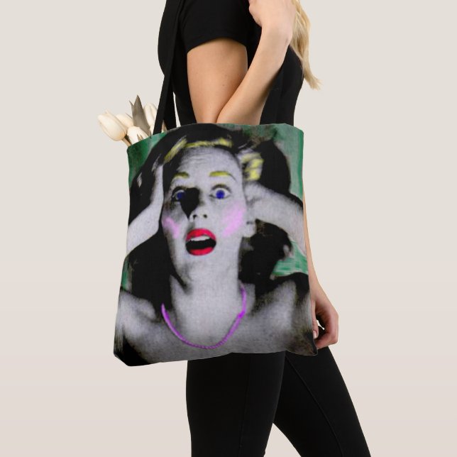 Liz is horrified and terrified tote bag (Close Up)