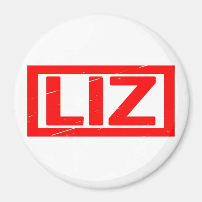 Liz Stamp Magnet (Front)