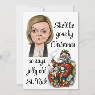 Liz Truss will be gone by Christmas Thank You Card