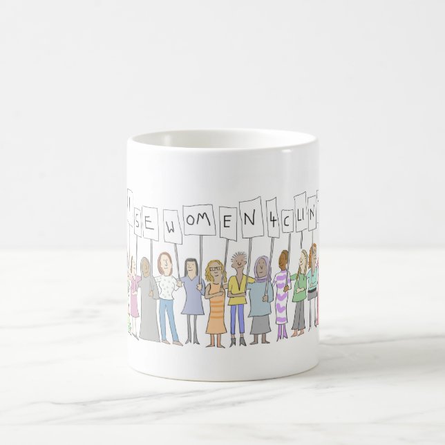 LIZA DONNELLY WISE WOMEN FOR CLINTON EXCLUSIVE MUG (Center)