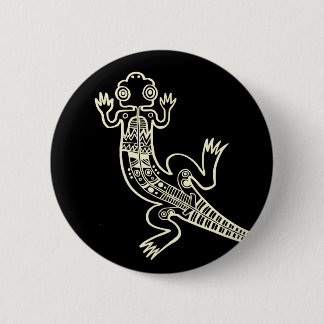 Lizard 6 Cm Round Badge