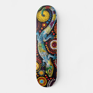 Lizard - Aboriginal Style - Skateboard Deck