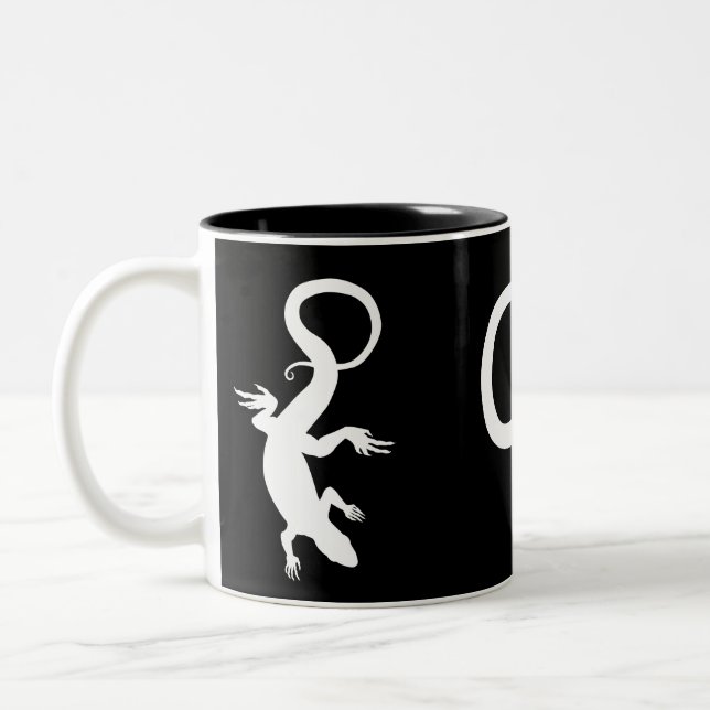 Lizard Art Coffee Cup Cool Reptile Lizard Mugs (Left)