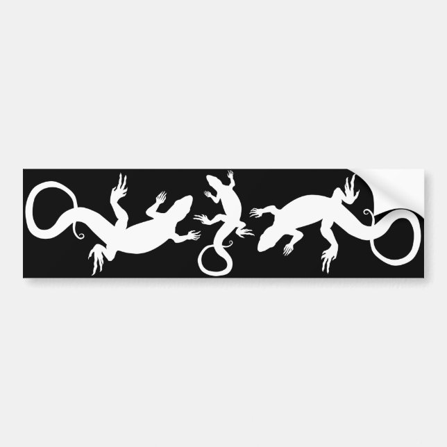 Lizard Art Gifts Lizard Bumper Sticker Reptile Art (Front)
