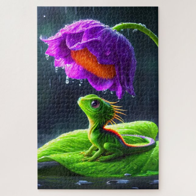 Lizard Art Jigsaw Puzzle (Vertical)