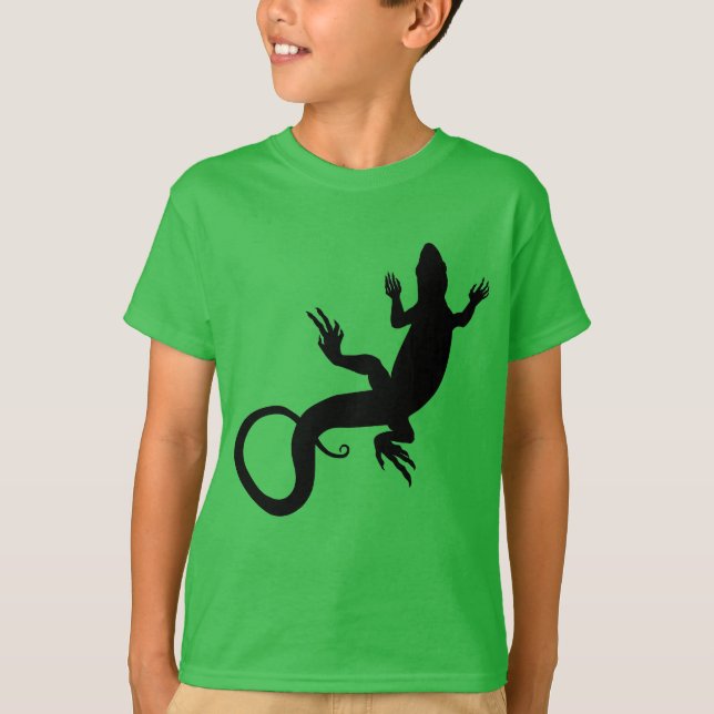 Lizard Art Kid's T-shirts Kid's Reptile Shirts (Front)