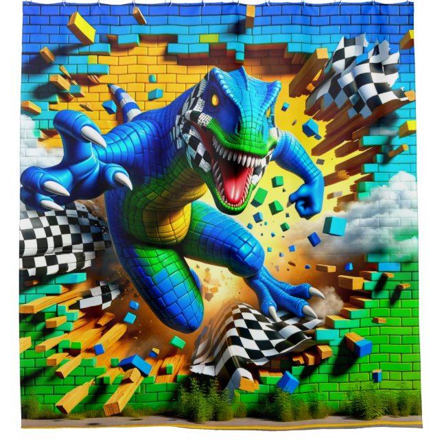Lizard Art Shower Curtain (Front)