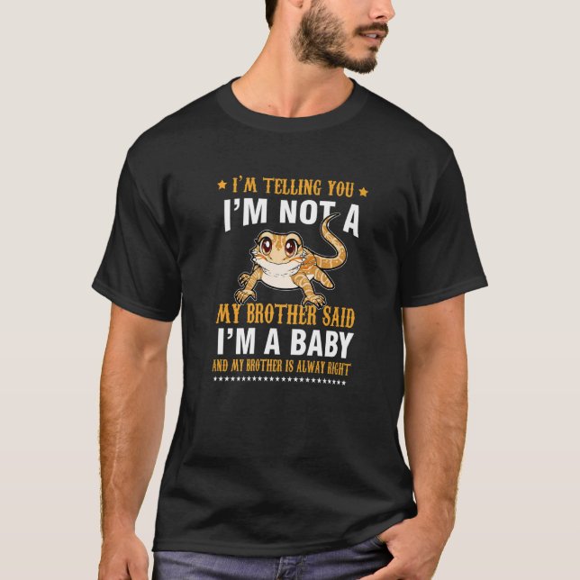 Lizard Bearded Dragon My Brother for Men Women Kid T-Shirt (Front)