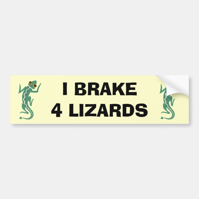 Lizard Bumper Sticker (Front)