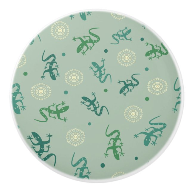 Lizard Ceramic Knob (Front)