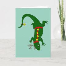 Lizard Christmas Card