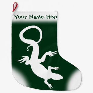 Lizard Christmas Stocking Custom Reptile Stocking