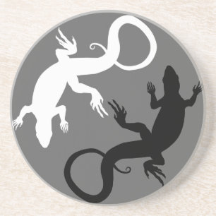 Lizard Coasters Reptile Art Coaster Lizard Gifts
