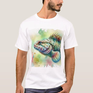 Lizard Fish 020924AREF150 - Watercolor T-Shirt