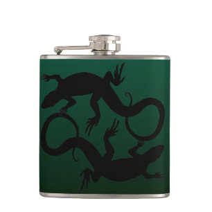 Lizard Flask Custom Reptile Lizard Art Drink Flask