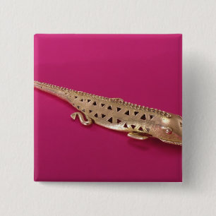 Lizard, from Colombia 15 Cm Square Badge