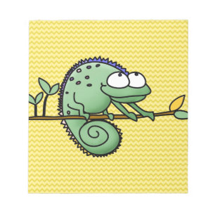 Lizard Funny Cartoon Illustration Notepad