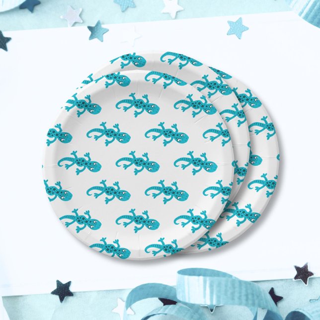 Lizard Gecko Clip Art Illustration Paper Plate (Creator Uploaded)