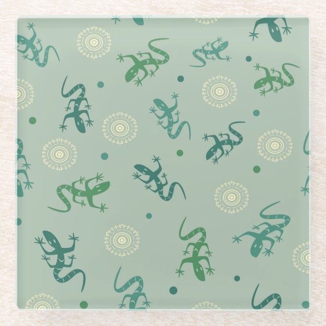 Lizard Glass Coaster (Front)