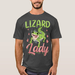 Lizard Lady Lizards Animal Gecko Lover T-Shirt