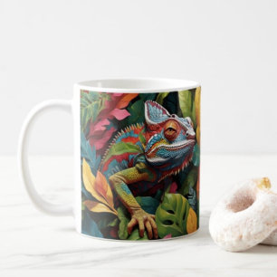 Lizard Leaves & Colour Coffee Mug