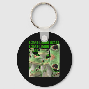 Lizard Lizard Lizard Funny Meme (2 Side) _1  Key Ring