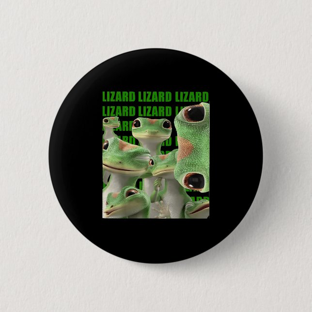 Lizard Lizard Lizard Funny Meme  6 Cm Round Badge (Front)