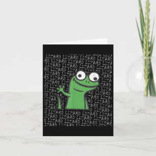 Lizard Lizard Lizard Funny Weirdcore Animal Meme G Card