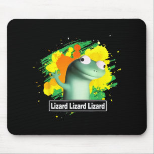 Lizard Lizard Lizard Shirt Funny Weirdcore Animal Mouse Pad