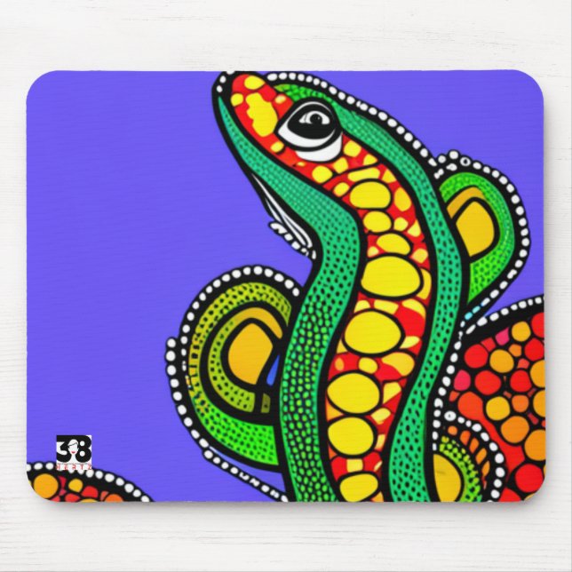 Lizard Love Mouse Pad (Front)