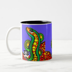 Lizard Love Two-Tone Coffee Mug